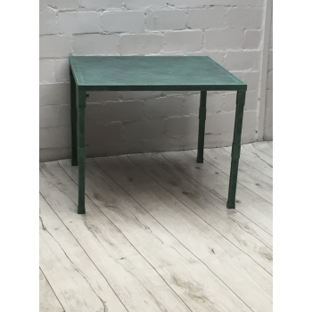 Stół metalowy Profil 80x80 cm , wys 75 cm w patynie  zielonej lub złotej