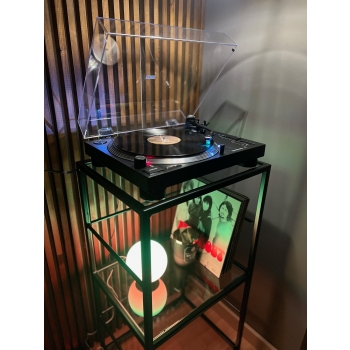 Stolik regał barek metalowy loft  MAESTRO Grand 40 x 45 wys 80 cm książki płyty LP gramofon