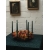 świecznik stołowy na 6 świec loft naturalna rdza