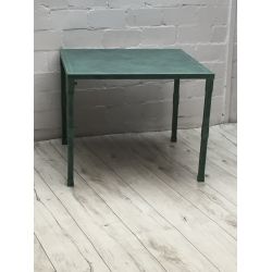 Stół metalowy Profil 80x80 cm , wys 63 cm w patynie  zielonej lub złotej