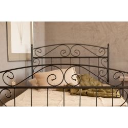 Łóżko metalowe Florence 80 cm ze stelażem